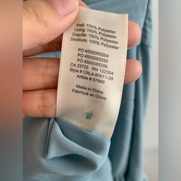 Aritzia Wilfred Ninette Dress Like New Pre Loved Blue Ruffled Wrap - Picture 3 of 3